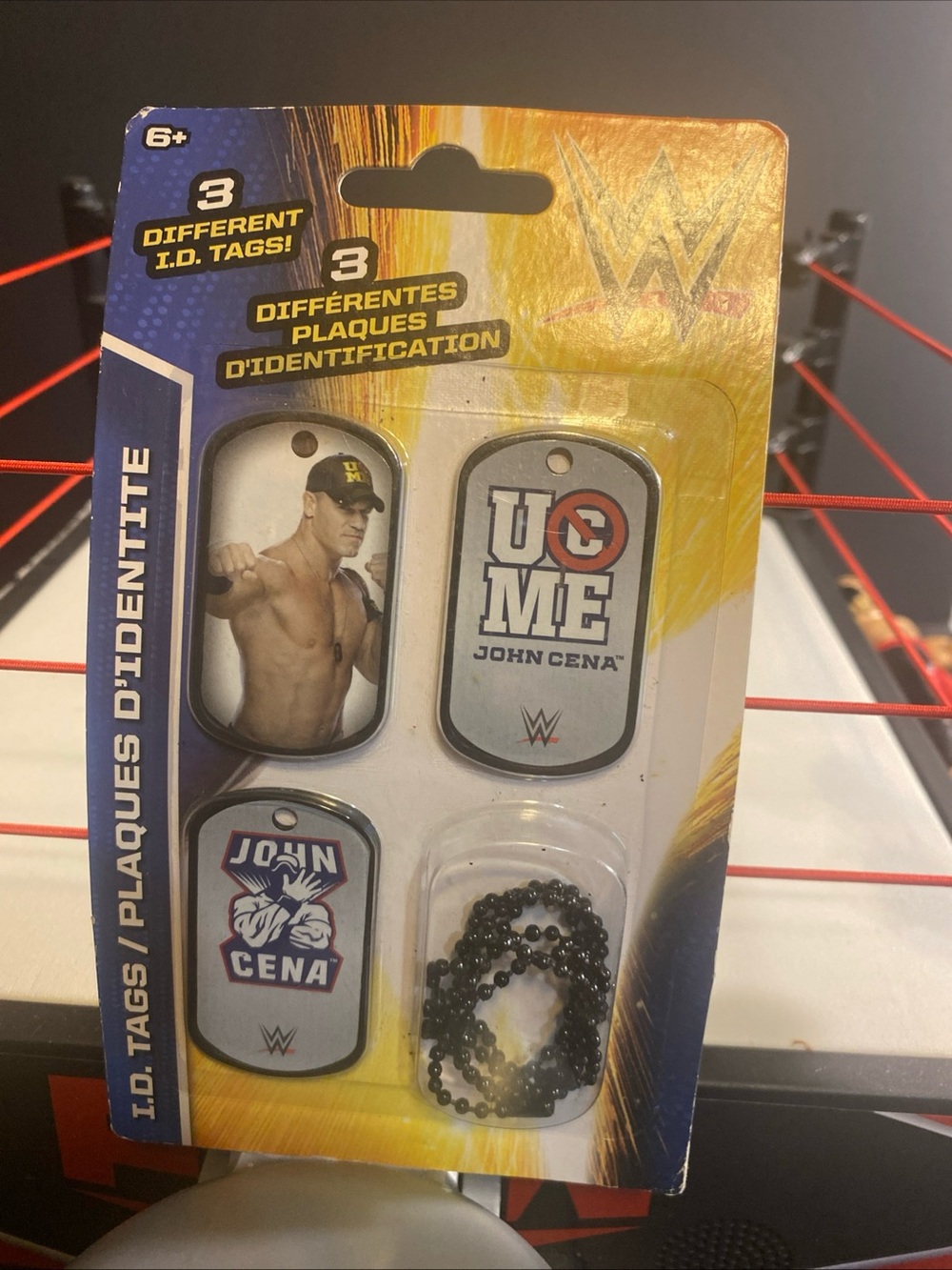 John Cena You Can’t See Me WWE Id Dog Tags With Chain